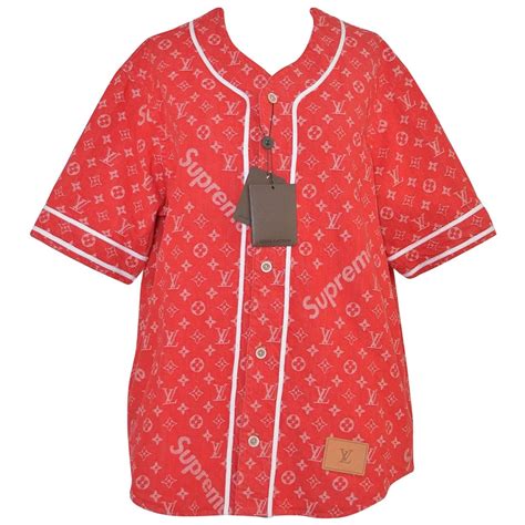 supreme louis vuitton baseball jersey|supreme and Louis Vuitton jumper.